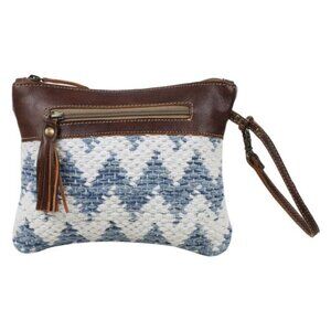 Rug & Leather Small Bag – Stylish Everyday Carry-All with Handle